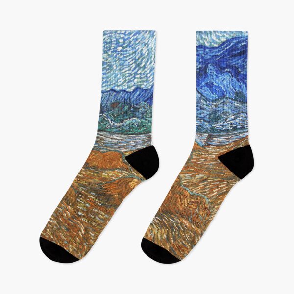 Item preview, Vincent Van Gogh Landscape with Wheat Sheaves and Rising Moon designed and sold by ind3finite.