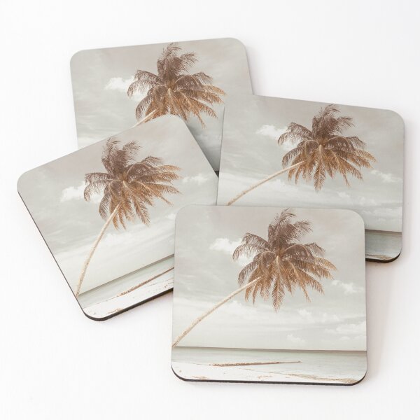 Item preview, Palm Tree on a Beach Neutral designed and sold by Interpret108.
