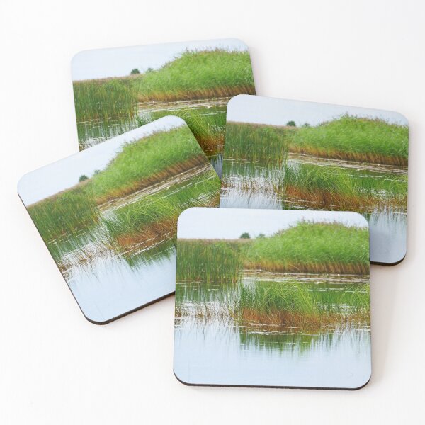 Item preview, lake overgrown with sedge and reeds designed and sold by mrivserg.