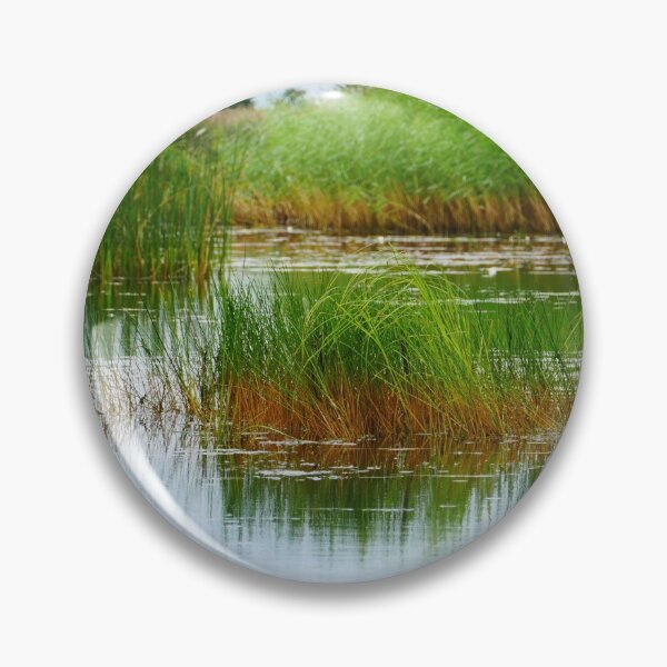 Item preview, lake overgrown with sedge and reeds designed and sold by mrivserg.