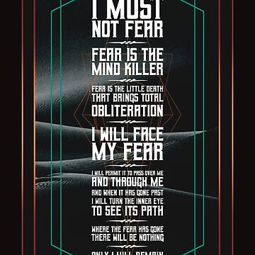 Artwork thumbnail, Litany Against Fear (version 2)-Dune Movie-Atreides  by YomeHayin