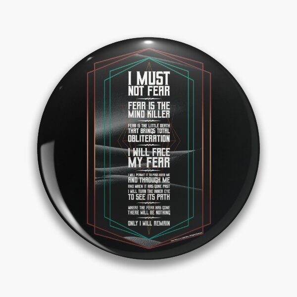 Item preview, Litany Against Fear (version 2)-Dune Movie-Atreides  designed and sold by YomeHayin.