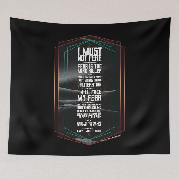Item preview, Litany Against Fear (version 2)-Dune Movie-Atreides  designed and sold by YomeHayin.