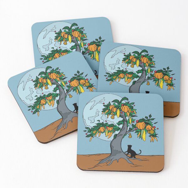 Item preview, Autumn Vegetable Tree (Pumpkin, Carrot, Corn, and Tomatoes designed and sold by Otter-Grotto.