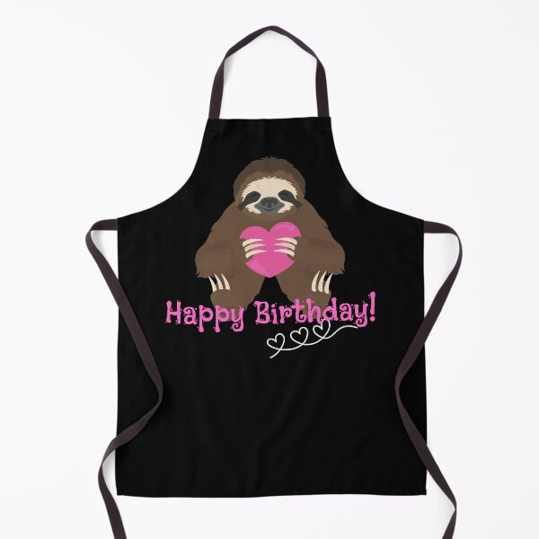 Item preview, Happy Birthday Cute Sloth With Pink Heart Design designed and sold by EarthArtDesigns.