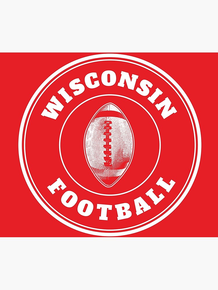 "Wisconsin Football Team Emblem" Poster for Sale by EvenHandDesign