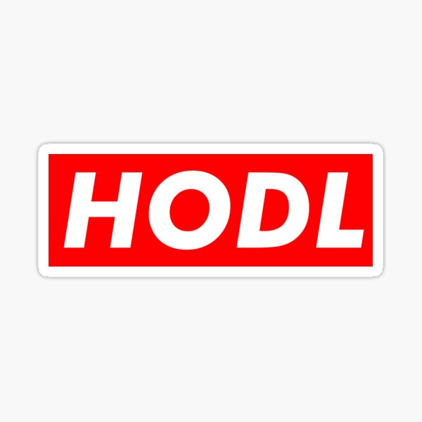 HODL - Cryptocurrency Trading Sticker