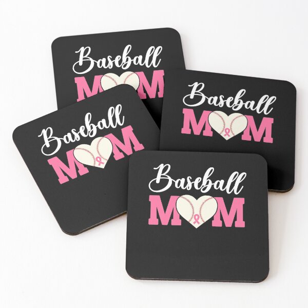 Item preview, Baseball Mom Pink Ribbon Breast Cancer Awareness Fighters designed and sold by Gold Chicken.