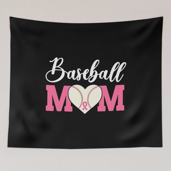 Item preview, Baseball Mom Pink Ribbon Breast Cancer Awareness Fighters designed and sold by Gold Chicken.