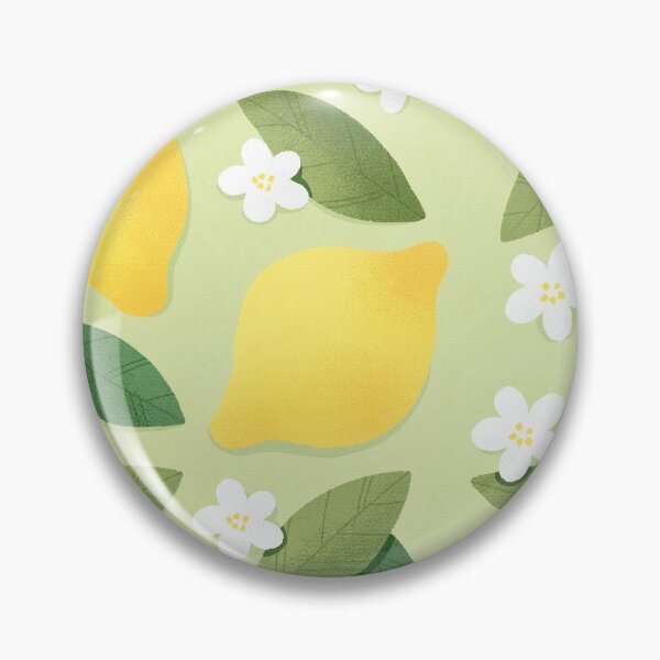 Item preview, Cute lemons pattern with white flowers and green leaves.  designed and sold by helga-wigandt.