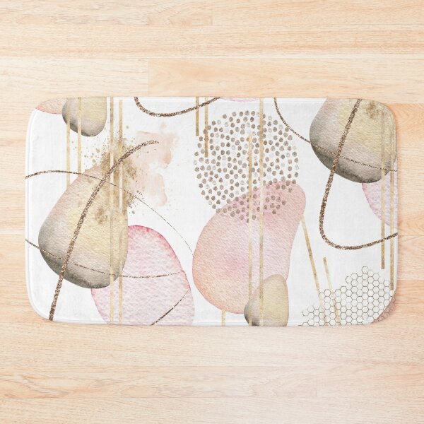 Item preview, Pink Gold & Beige Abstract  designed and sold by Michelle Moss.
