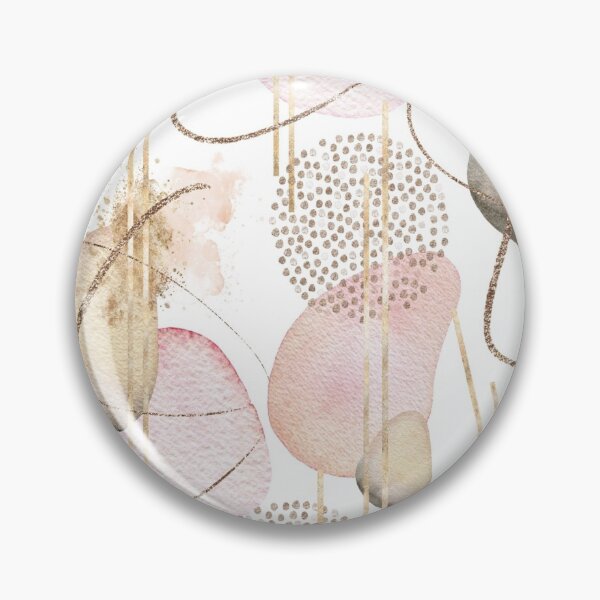 Item preview, Pink Gold & Beige Abstract  designed and sold by Michelle Moss.