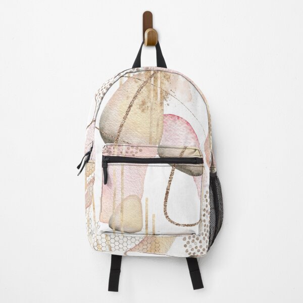 Item preview, Pink Gold & Beige Abstract designed and sold by Michelle Moss.