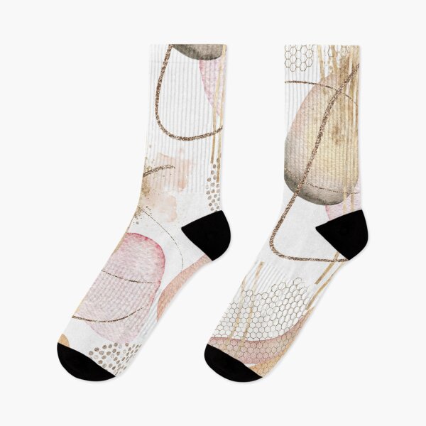 Item preview, Pink Gold & Beige Abstract  designed and sold by Michelle Moss.