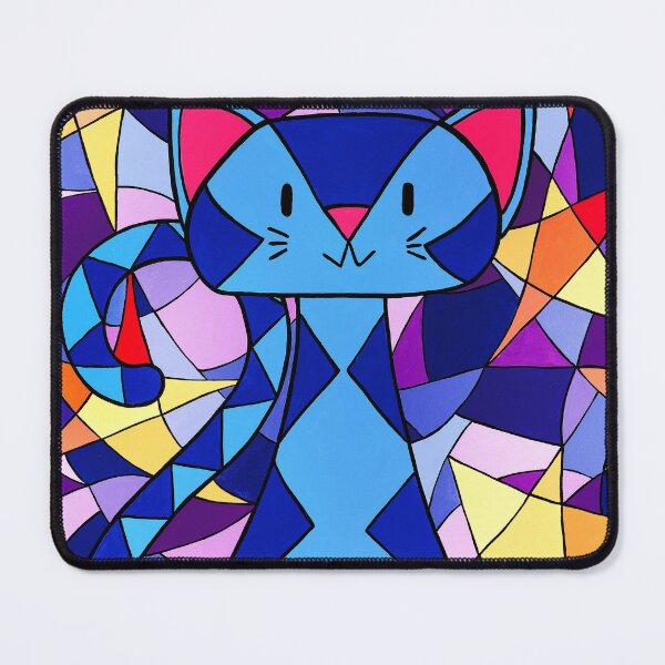 Item preview, Blue cat with stars designed and sold by evelyn-at-work.