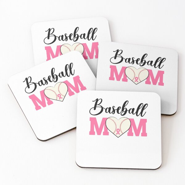 Item preview, Baseball Mom Pink Ribbon Breast Cancer Awareness Fighters designed and sold by Gold Chicken.