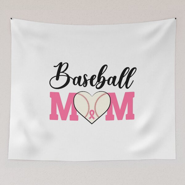 Item preview, Baseball Mom Pink Ribbon Breast Cancer Awareness Fighters designed and sold by Gold Chicken.