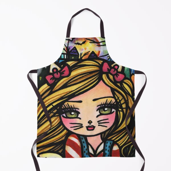 Item preview, Spooky Cute Halloween Girl Whimsical Halloween Art designed and sold by hannahlynnart.