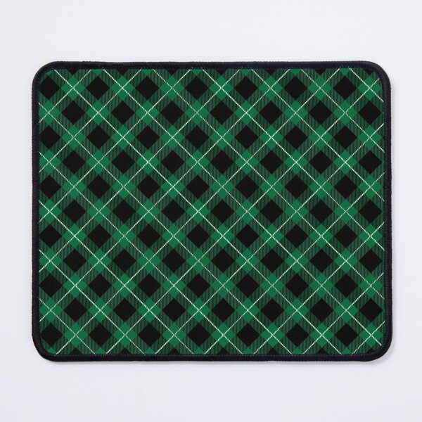 Item preview, Buffalo Plaid Green Black White Christmas Winter Pattern designed and sold by ZiesMerch.