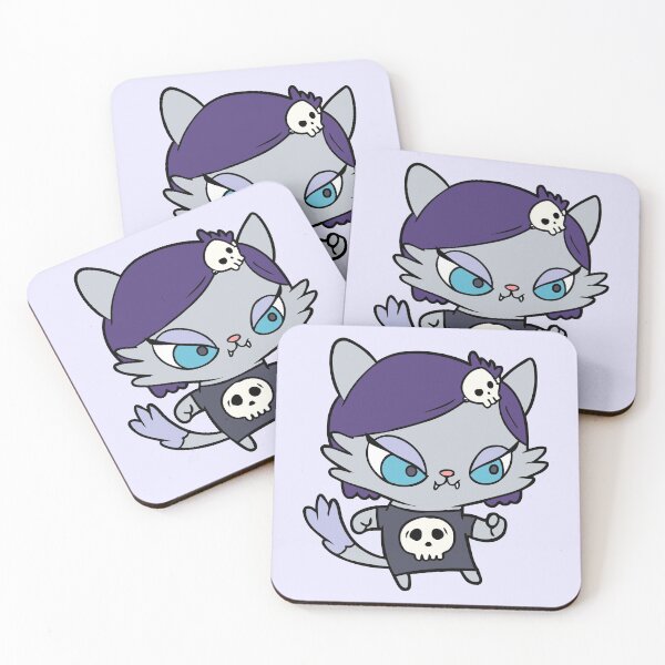 Item preview, Kawaii goth halloween cat designed and sold by TamGustam.