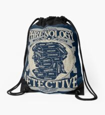 Phrenology of a detective - Sherlock Drawstring Bag