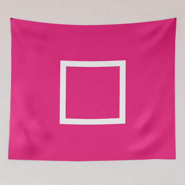 Item preview, Squid Game Pink Soldiers Square designed and sold by CreatorHub.