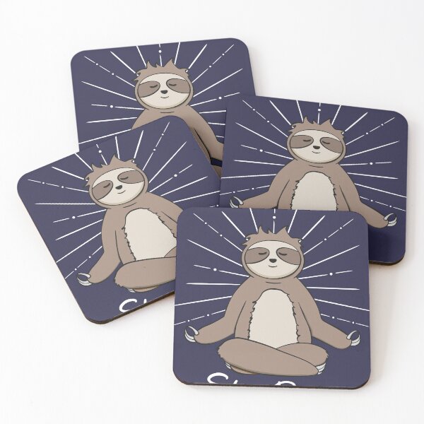 Item preview, Funny meditating sloth, yoga, spirituality. designed and sold by AllkindofShirts.
