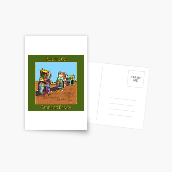 Item preview, Old cars buried in the dirt at Cadillac Ranch along old U.S. Route 66 - WelshDesigns designed and sold by welshdesigns.