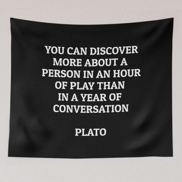 Item preview, You can discover more about a  person in an hour of play than  in a year of  conversation - Plato designed and sold by Inspirationmotivation.