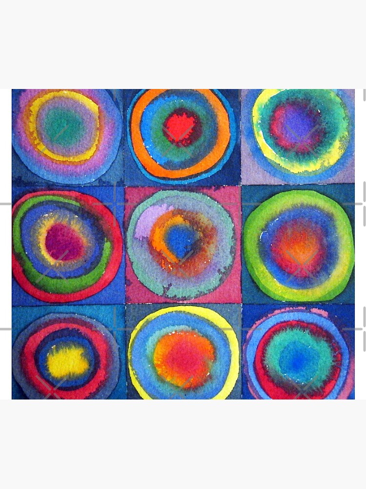 Circles - abstract watercolour by Francesca Whetnall by Cecca-Designs