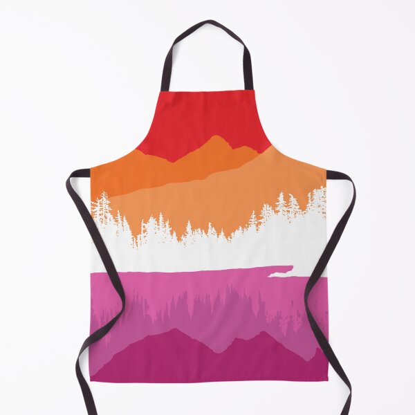 Item preview, Sisters Mountains Oregon Lesbian Flag designed and sold by krewsonk.