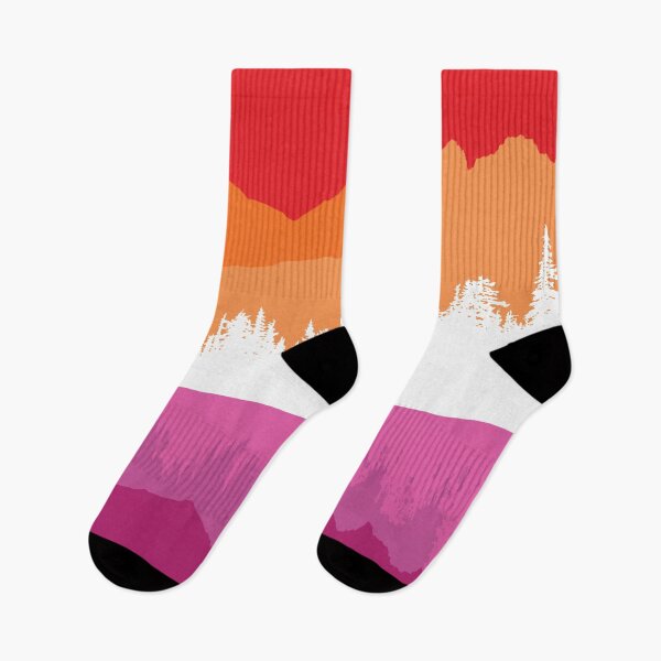 Item preview, Sisters Mountains Oregon Lesbian Flag designed and sold by krewsonk.