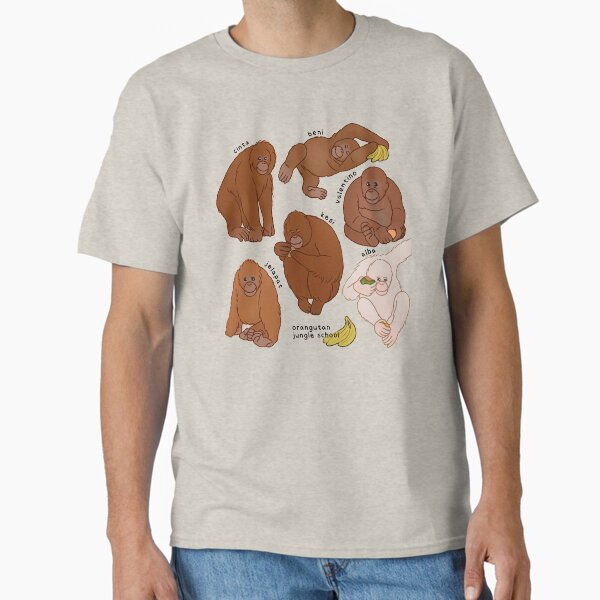 Item preview, orangutan jungle school designed and sold by lasiurus.