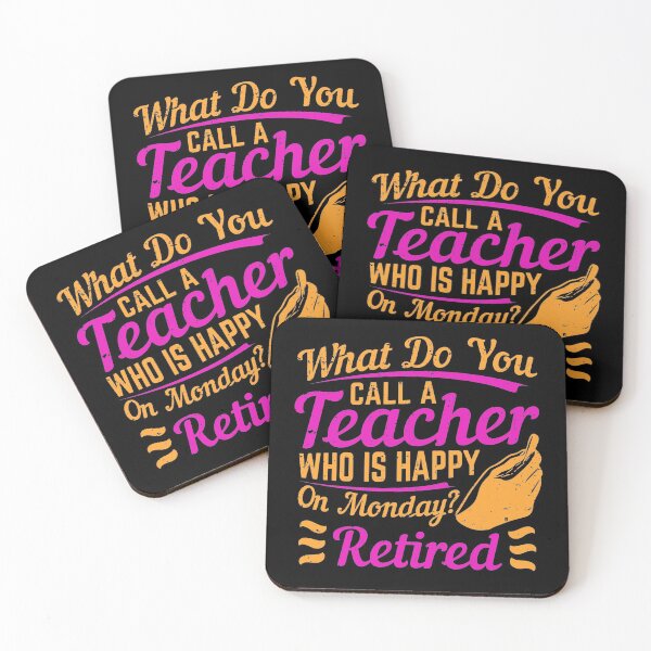 Item preview, What do you call a teacher who is happy on Monday designed and sold by Charming Doodles.