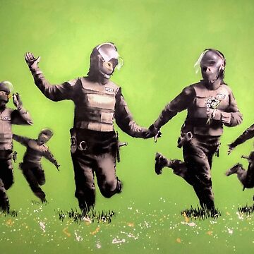 Banksy Riot Police