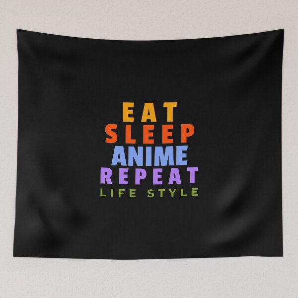 Item preview, Eat Sleep Anime Repeat - Funny  designed and sold by Neggan.