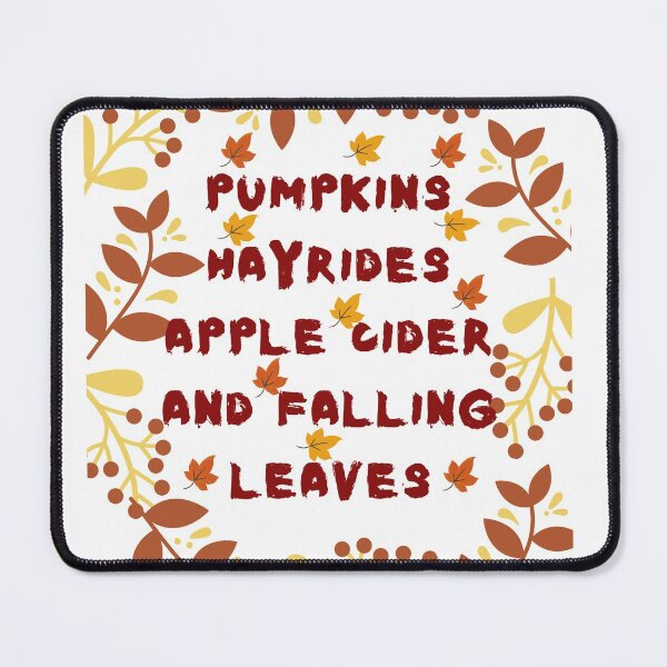 Item preview, Pumpkins Hayrides Apple Cider And Falling Leaves Throw Pillow designed and sold by Dragsma ⭐⭐⭐⭐⭐.