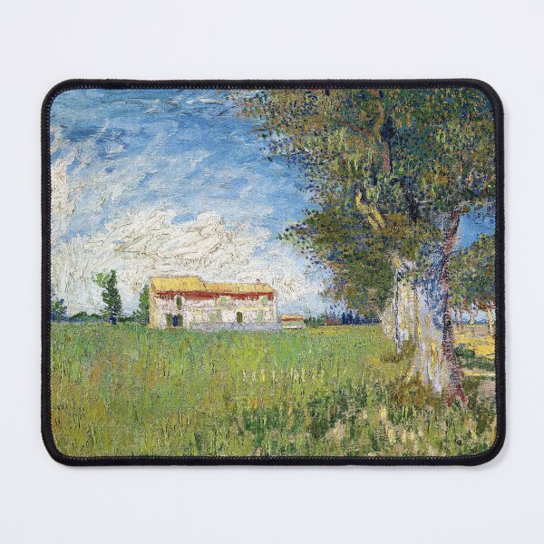 Item preview, Vincent Van Gogh Farmhouse in a Wheatfield designed and sold by ind3finite.