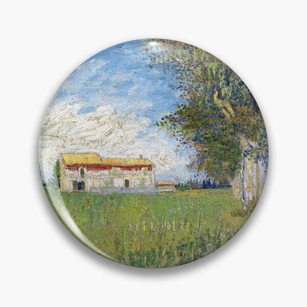 Item preview, Vincent Van Gogh Farmhouse in a Wheatfield designed and sold by ind3finite.
