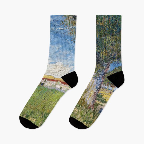 Item preview, Vincent Van Gogh Farmhouse in a Wheatfield designed and sold by ind3finite.