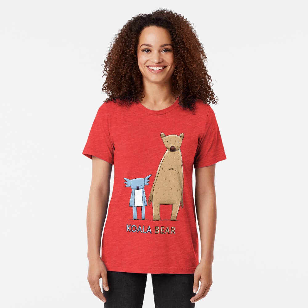 Lindo oso koala Camiseta de tejido mixto