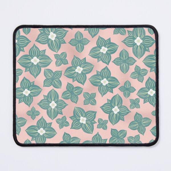 Item preview, Tossed Bunchberry Blossoms on Peach designed and sold by Christine Philbrick.