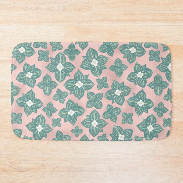 Item preview, Tossed Bunchberry Blossoms on Peach designed and sold by Christine Philbrick.