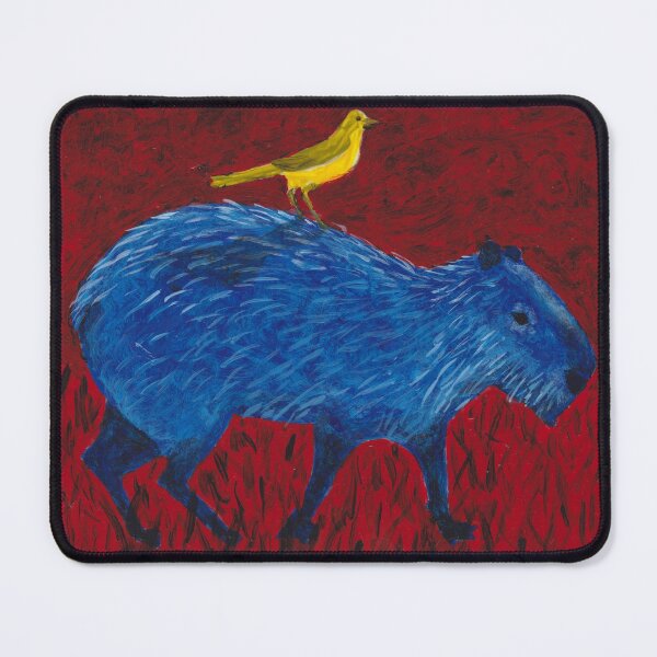 Item preview, Capybara and bird designed and sold by evelyn-at-work.