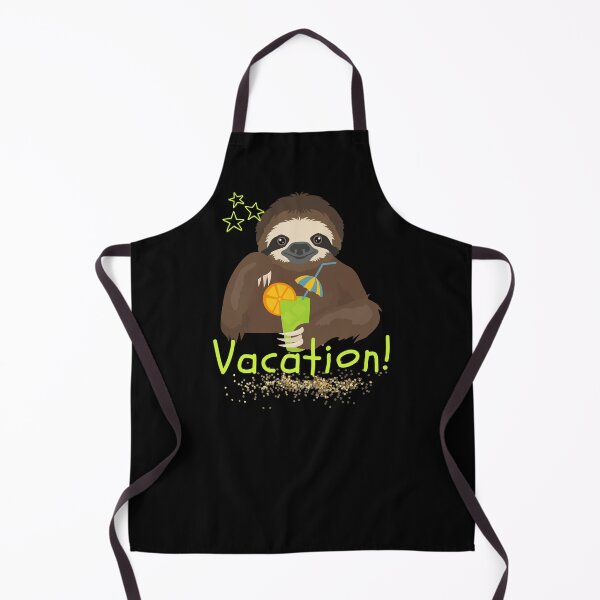 Item preview, Vacation Cute Sloth With Drinks Design designed and sold by EarthArtDesigns.