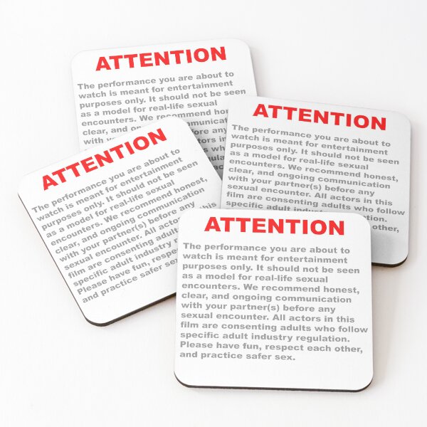 Item preview, Attention - Sexual Notice designed and sold by PhrasesOfWords.