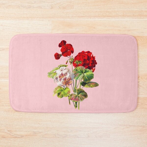 Item preview, Geranium Watercolor Vintage Art designed and sold by ChelleCreate.