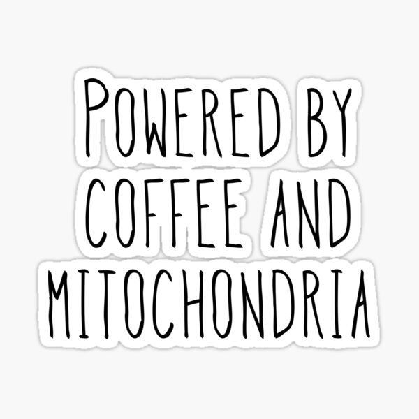 Vista previa del artículo con la obra «Desarrollado a base de café y mitocondrias», diseñado y vendido por Tamm-art.