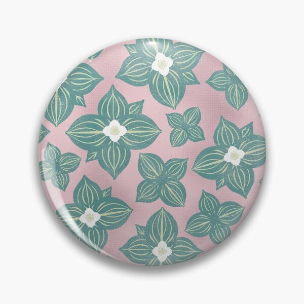 Item preview, Tossed Bunchberry Blossoms on Pink designed and sold by Christine Philbrick.
