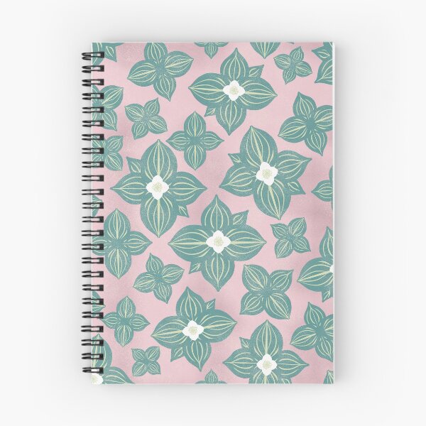 Item preview, Tossed Bunchberry Blossoms on Pink designed and sold by Christine Philbrick.